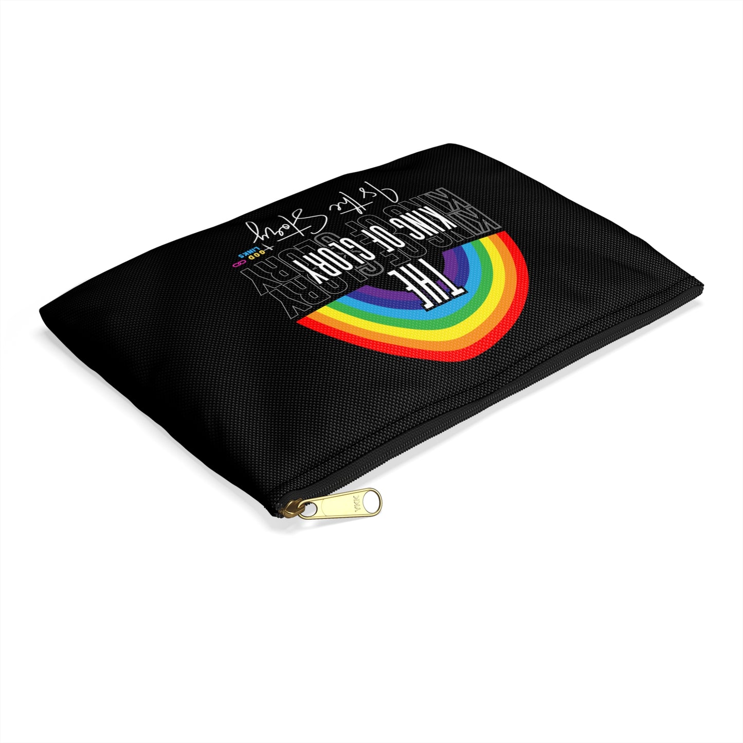 God Links Rainbow King of Glory Accessory Pouch - Inspirational Travel Organizer