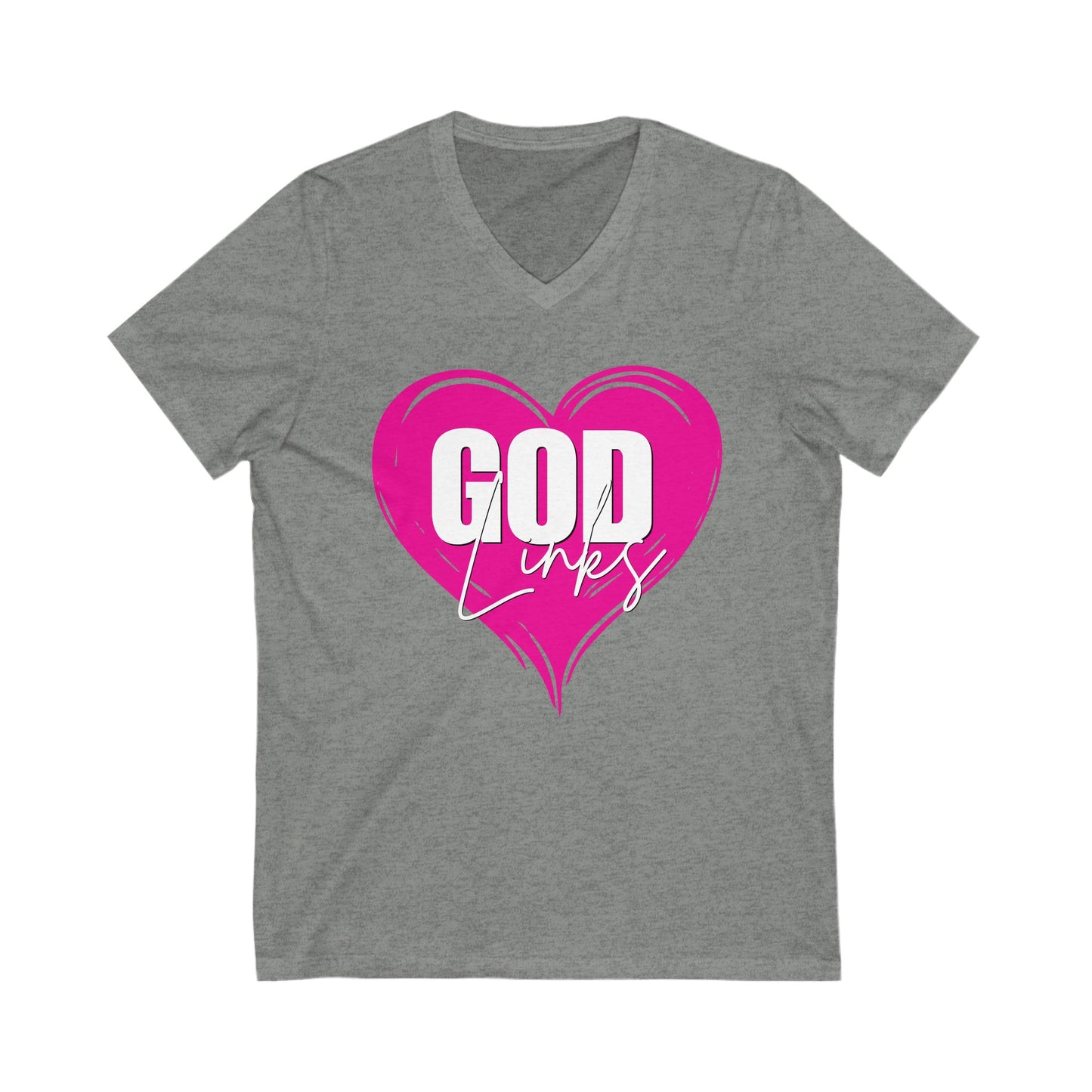 God Links Short Sleeve V-Neck Tee