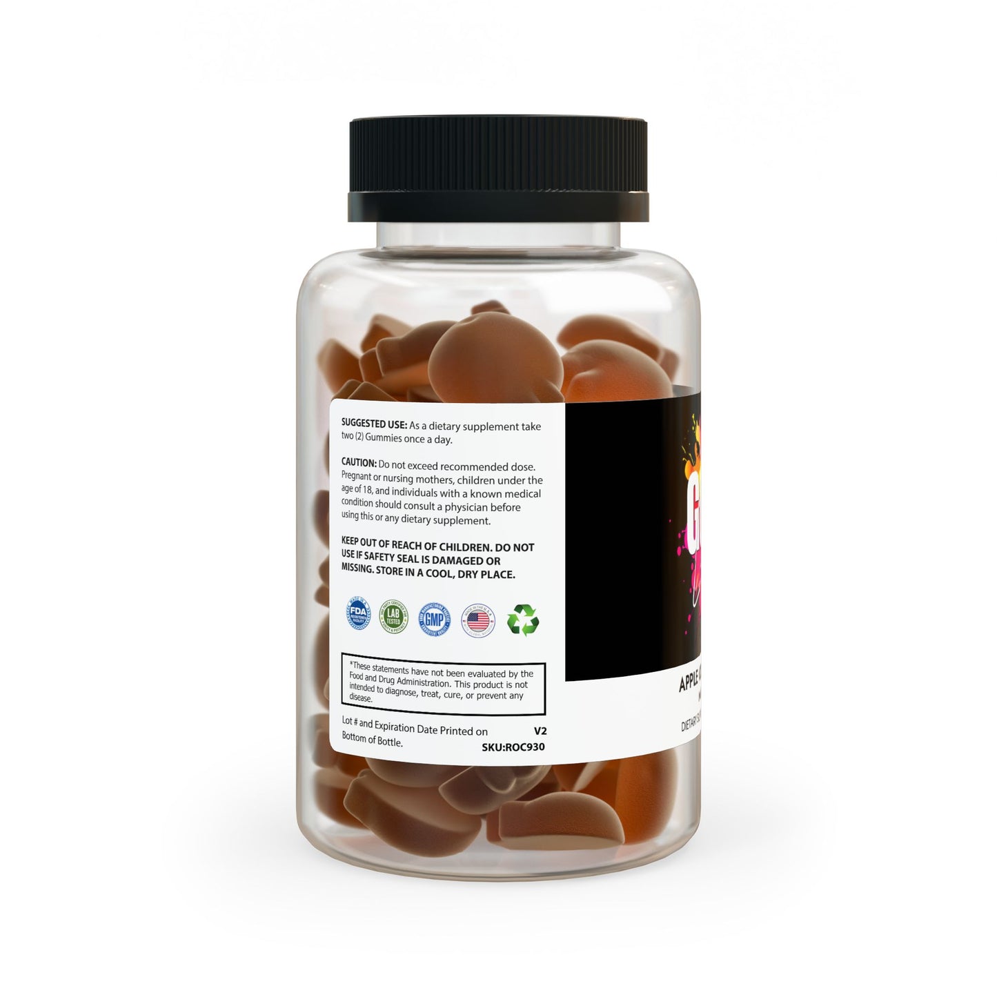 God Links Apple Cider Vinegar Gummies (60 Gummies)