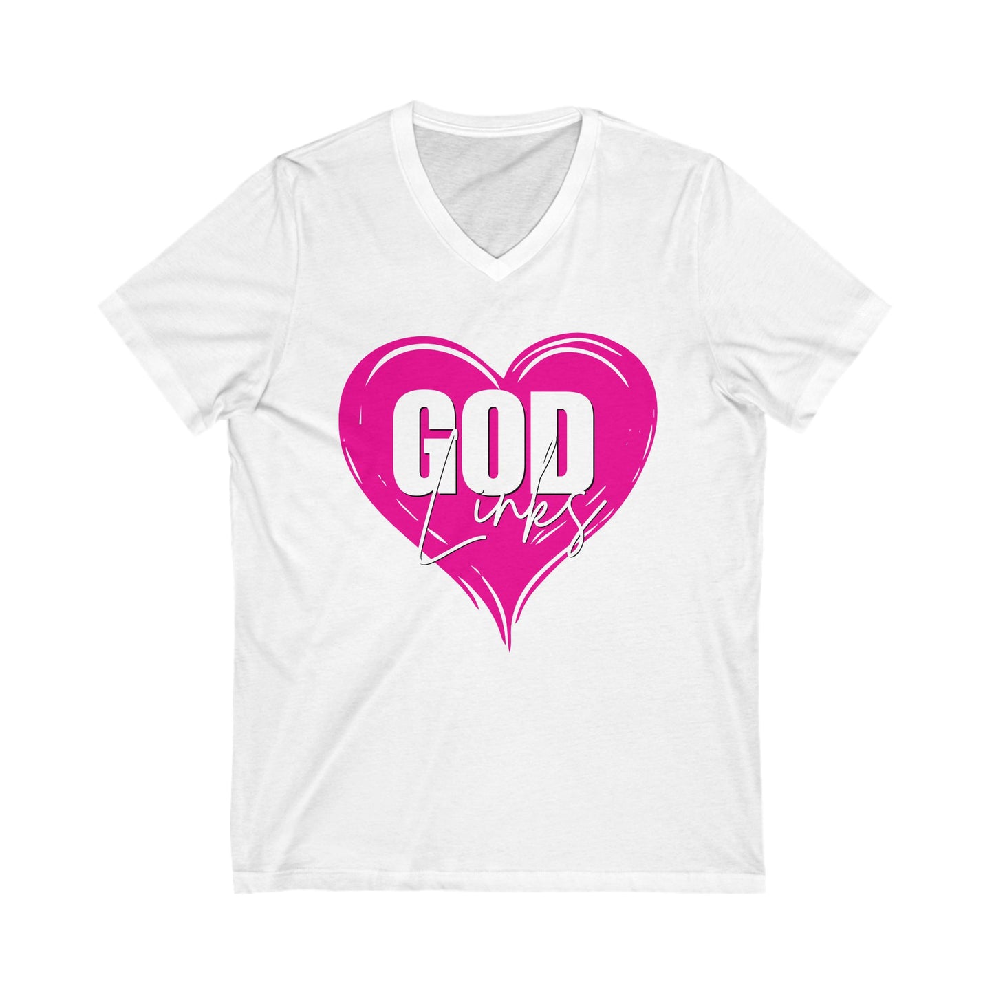 God Links Short Sleeve V-Neck Tee