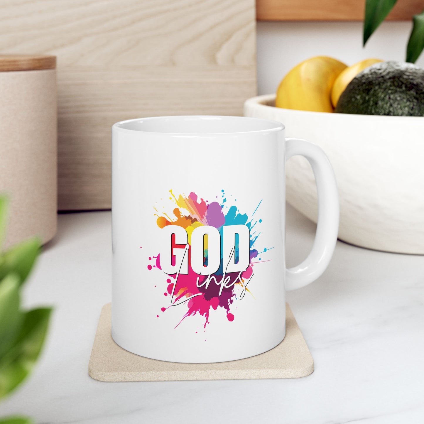 Colorful Splash Ceramic Coffee Mug - Perfect for Artists & Gift Giving