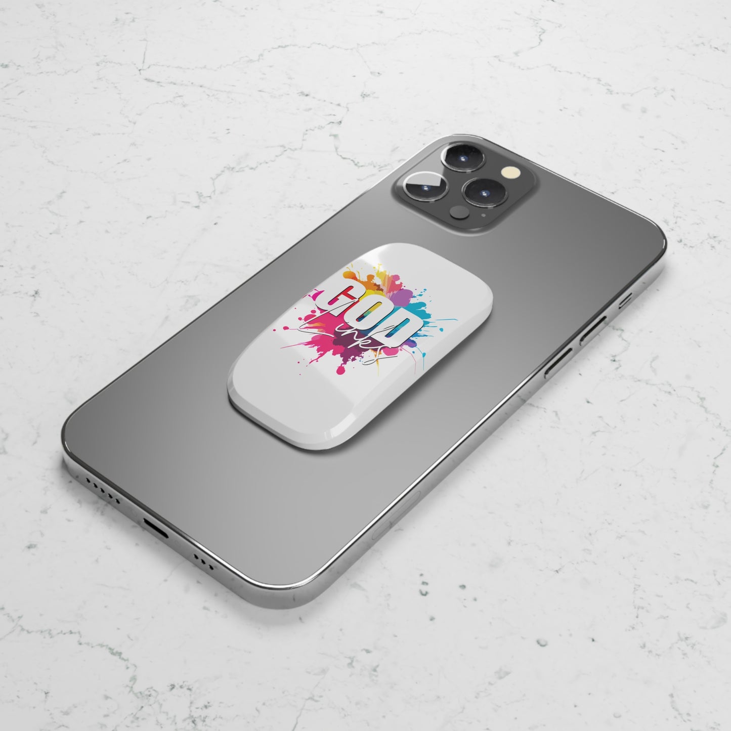 Colorful 'GOD Links' Phone Grip - Trendy Mobile Accessory