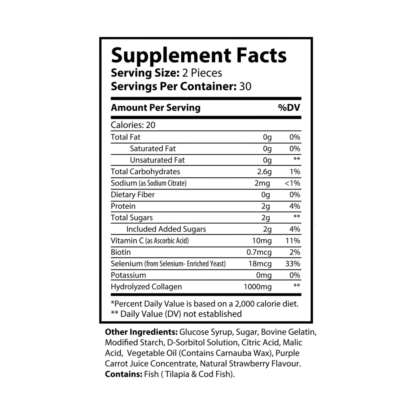 God Links Collagen Gummies (60 Gummies)