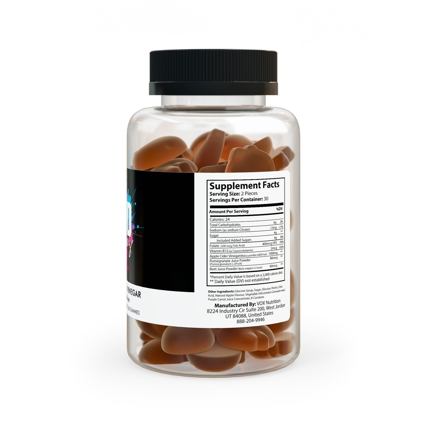God Links Apple Cider Vinegar Gummies (60 Gummies)