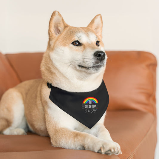 God Links Rainbow Pet Bandana Collar - Perfect for Dogs and Cats, Small and Medium