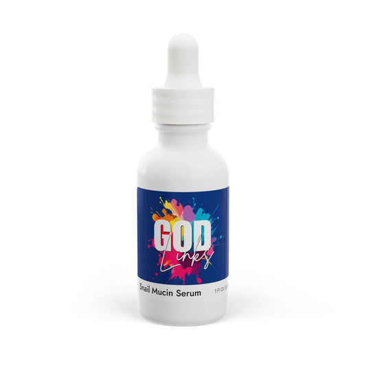 God Links Snail Mucin Facial Serum, 1oz