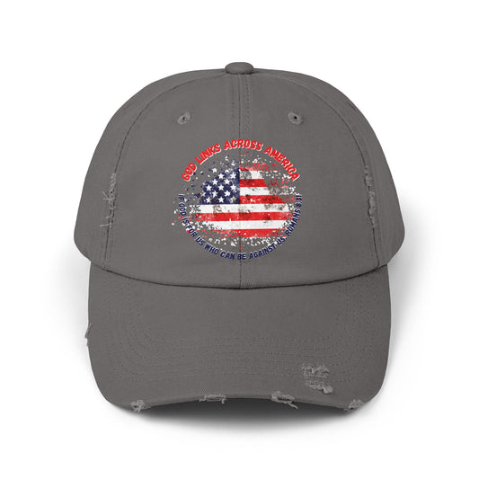 Unisex Distressed Cap - USA Flag Design - Perfect for Patriotism & Casual Style