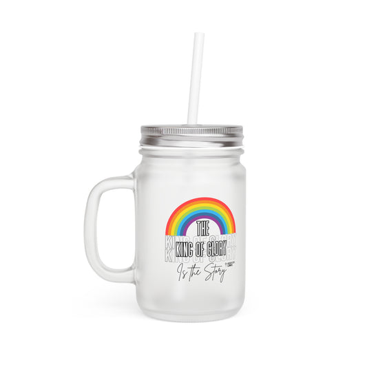 Rainbow Mason Jar with Straw - Inspirational Drinkware for Home & Gifts