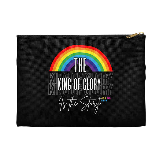God Links Rainbow King of Glory Accessory Pouch - Inspirational Travel Organizer